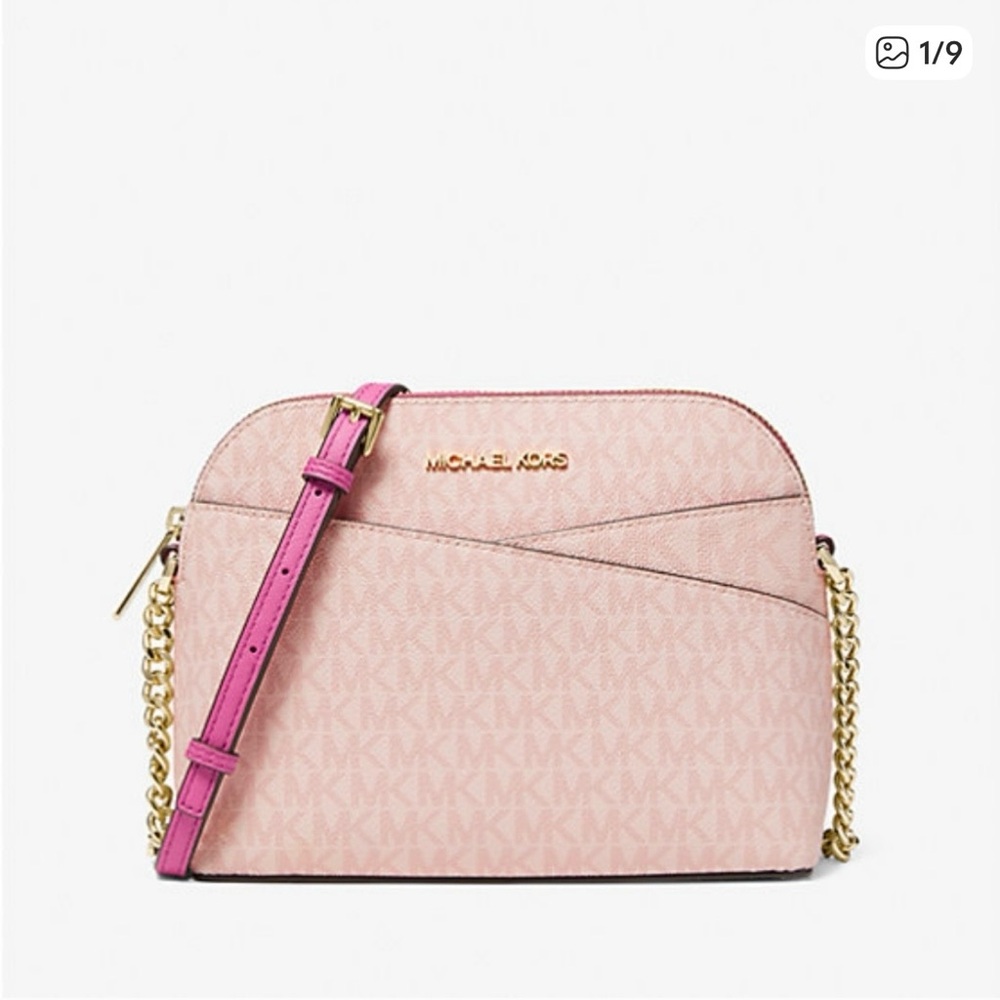 Michael Kors Blush and Gold Crossbody Bag